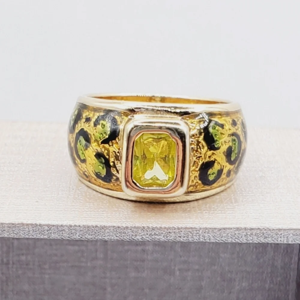 Cheetah Animal Print Ring